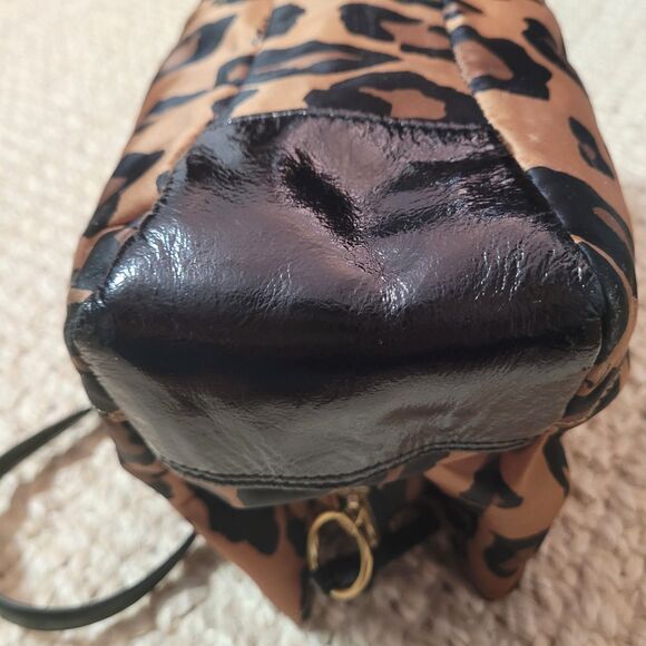 Coach Leopard Print Shoulder Bag - Black and Tan - Picture 11 of 16